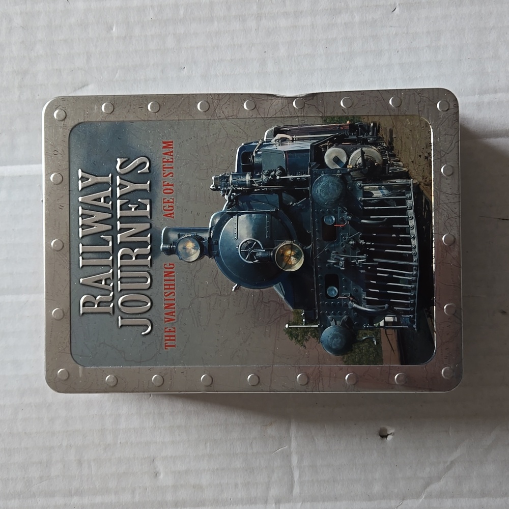 Railways Journeys The Vanishing Age of Steam Engine 5-Disc DVDs Tin Box Set